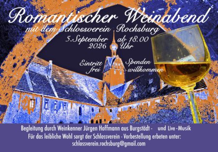 Plakat zum Weinabend